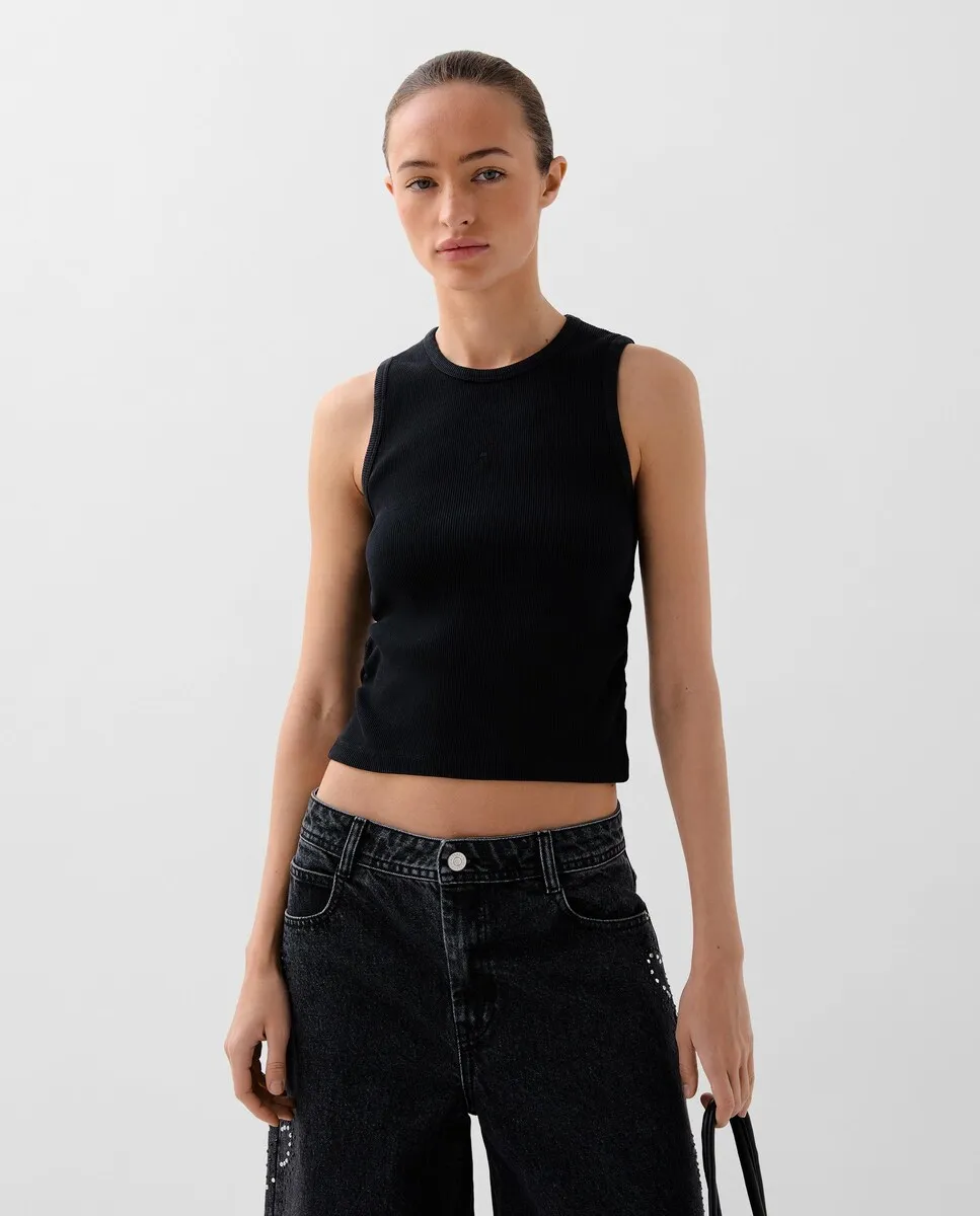 Футболка женская без рукавов из хлопка Scalpers, черный
Футболка женская без рукавов из хлопка Scalpers, черный