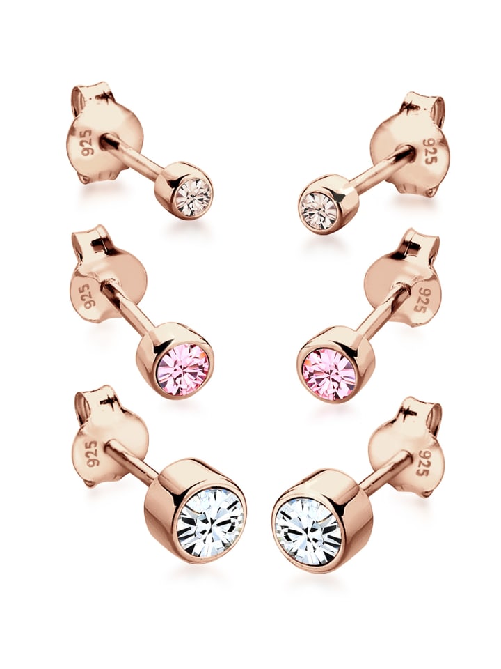 Elli Серьги из серебра 925 пробы с покрытием из розового золота
Elli Серьги из серебра 925 пробы с покрытием из розового золота