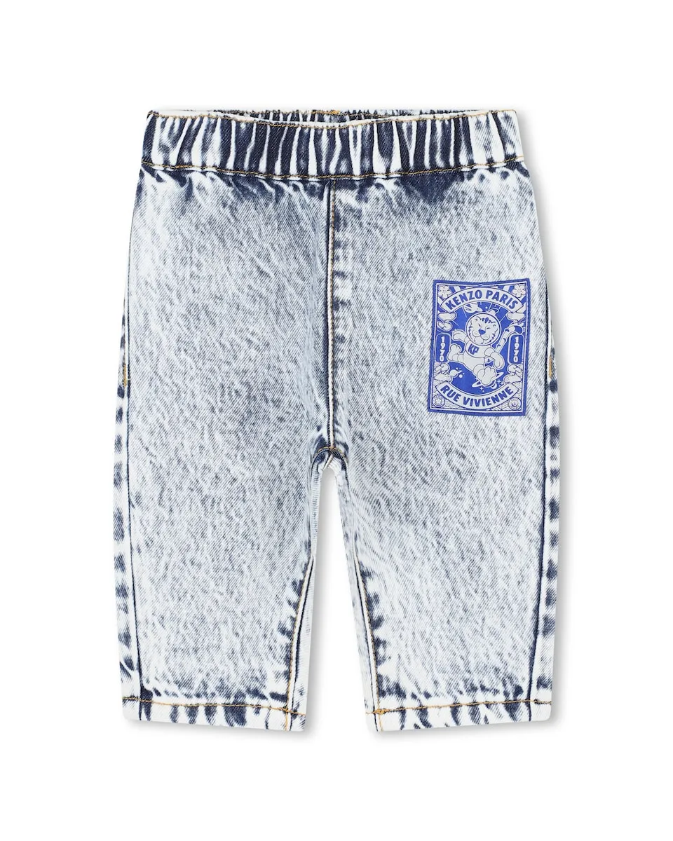 Детский ковбойский комбинезон голубого цвета из хлопка Kenzo Kids
Детский ковбойский комбинезон голубого цвета из хлопка Kenzo Kids