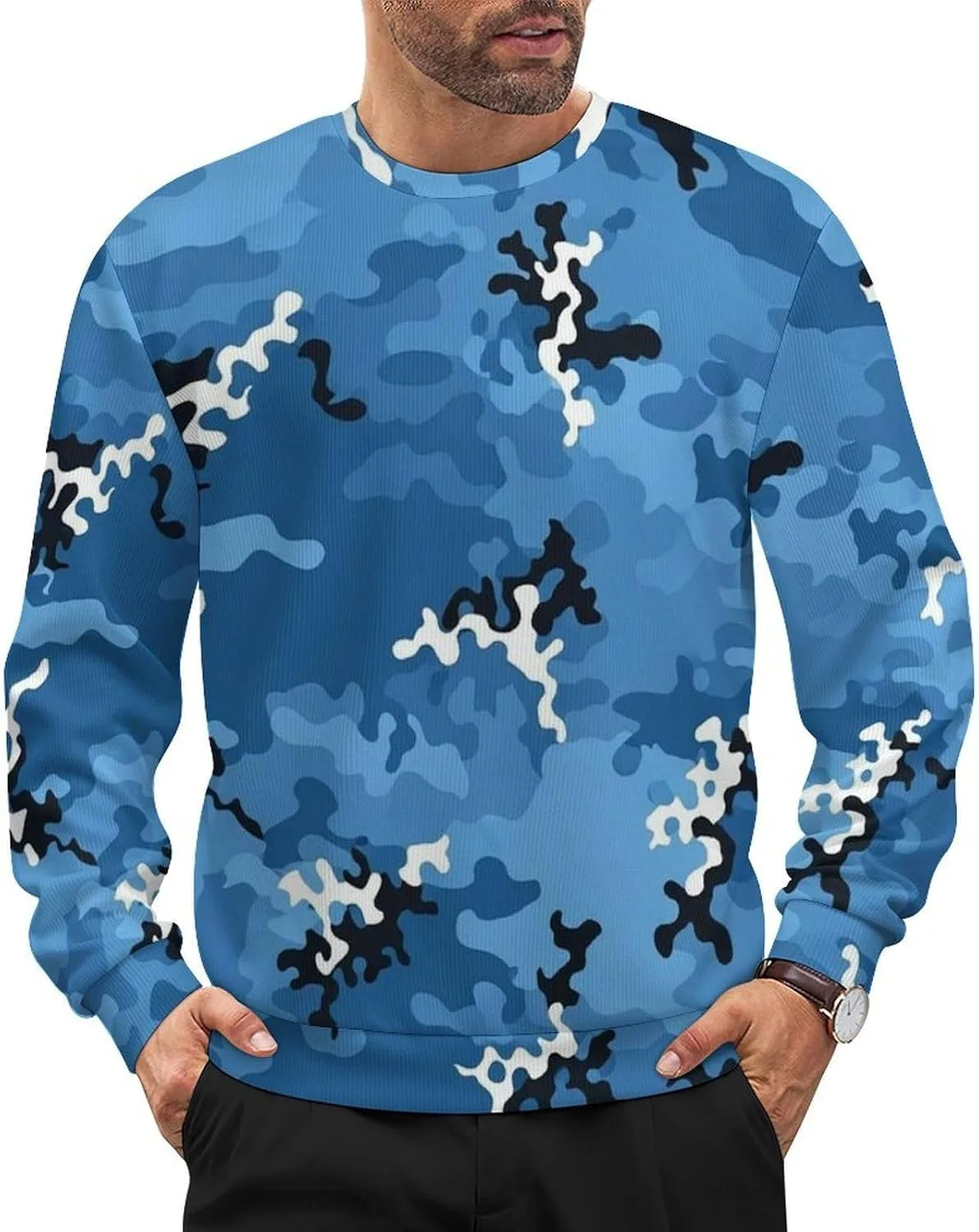 Мужской легкий свитер с длинным рукавом и круглым вырезом SEBNATAL
Мужской легкий свитер с длинным рукавом и круглым вырезом SEBNATAL