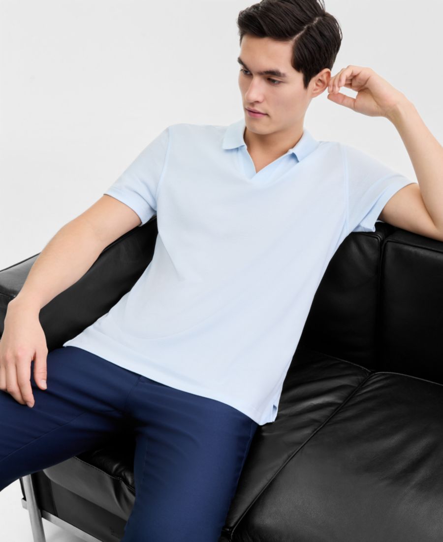 Мужская поло-рубашка с жаккардовым узором и воротником-стойкой, эксклюзивно для Macy's Alfani, Ice Melt
Мужская поло-рубашка с жаккардовым узором и воротником-стойкой, эксклюзивно для Macy's Alfani, Ice Melt