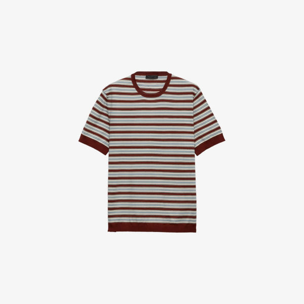 Джемпер Prada из хлопка полосатый трикотажный, синий
Джемпер Prada из хлопка полосатый трикотажный, синий