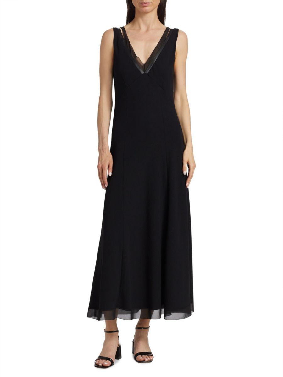 Платье-комбинация из шифона с кожаной отделкой Vince, черный
Платье-комбинация из шифона с кожаной отделкой Vince, черный