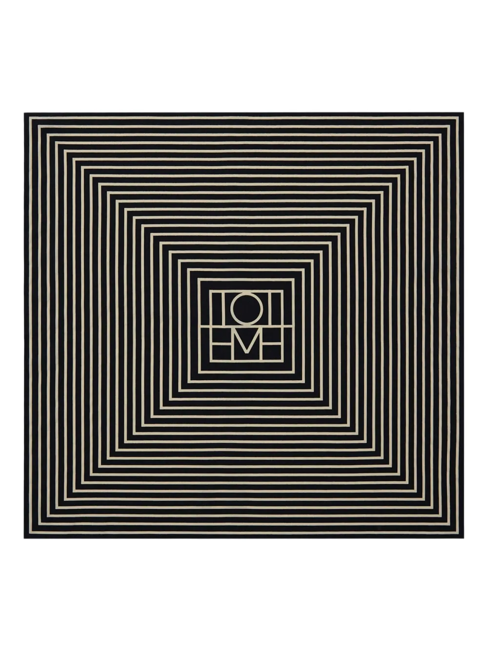 Шелковый платок с монограммой TOTEME, черный
Шелковый платок с монограммой TOTEME, черный