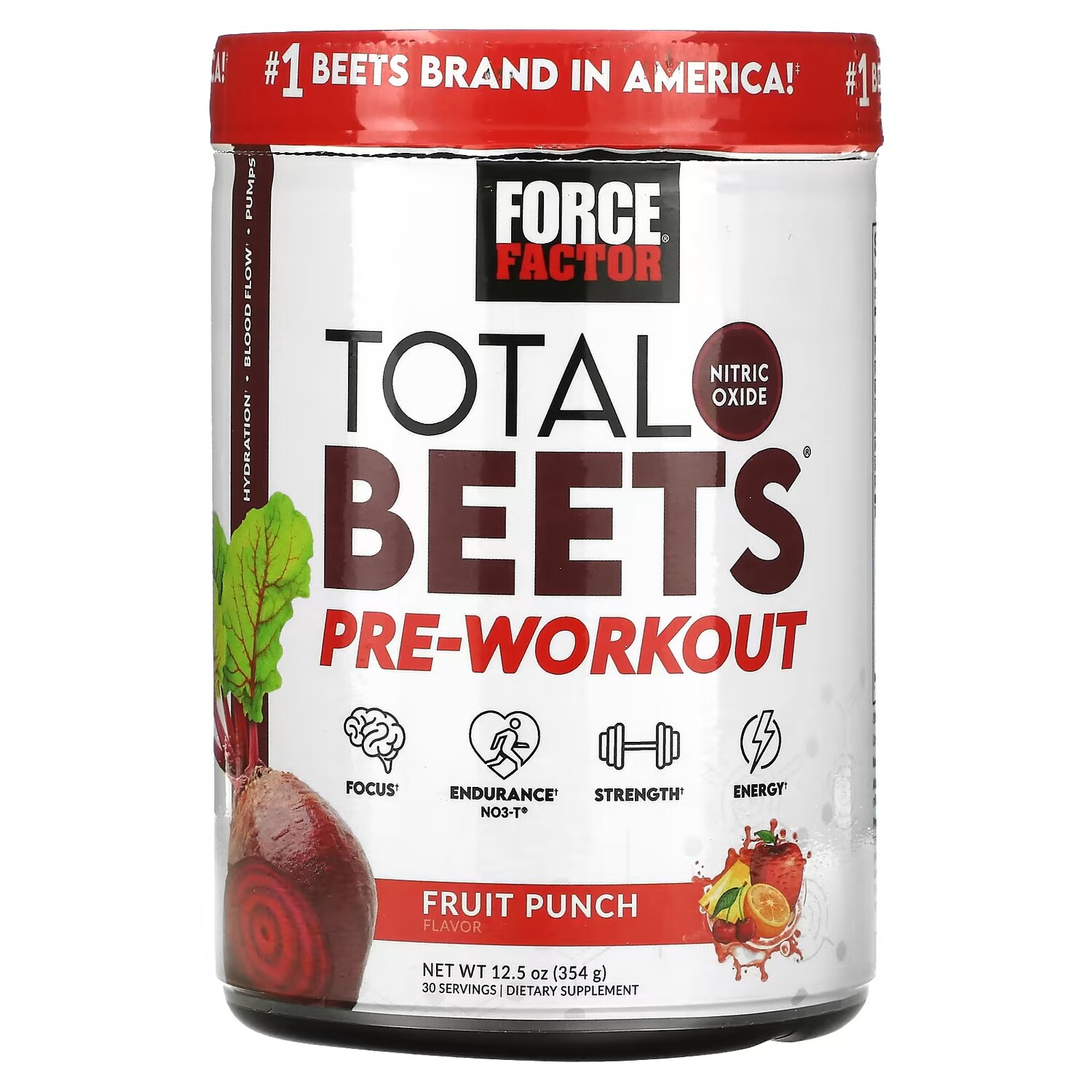 Добавка Force Factor Total Beets Pre-Workout Fruit Punch, 354 г
Добавка Force Factor Total Beets Pre-Workout Fruit Punch, 354 г