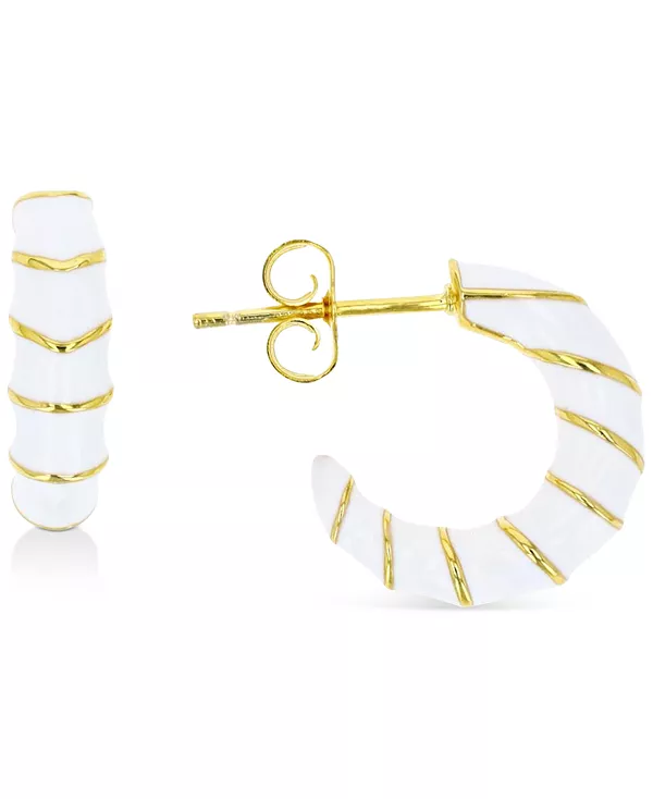 Серьги-Кольца с эмалью из стерлингового серебра или 14-каратного золота поверх стерлингового серебра, 0,63 дюйма Macy'S, white/gold
Серьги-Кольца с эмалью из стерлингового серебра или 14-каратного золота поверх стерлингового серебра, 0,63 дюйма Macy'S, white/gold