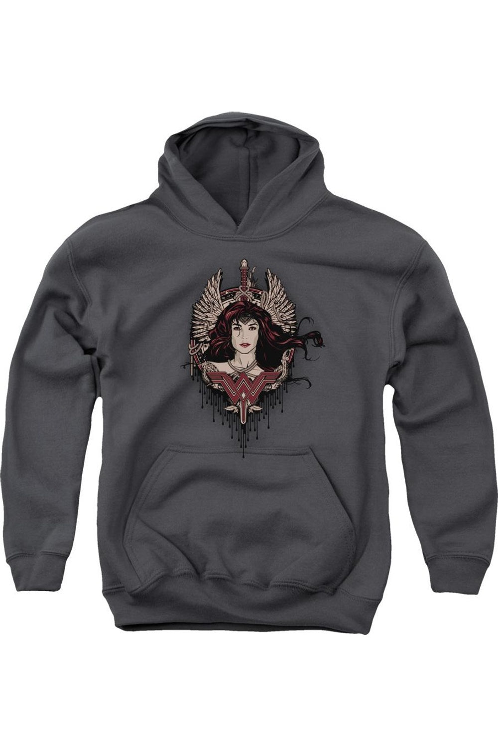 Бэтмен против Супермена: худи с крылатой богиней молодежное Gildan, Charcoal
Бэтмен против Супермена: худи с крылатой богиней молодежное Gildan, Charcoal