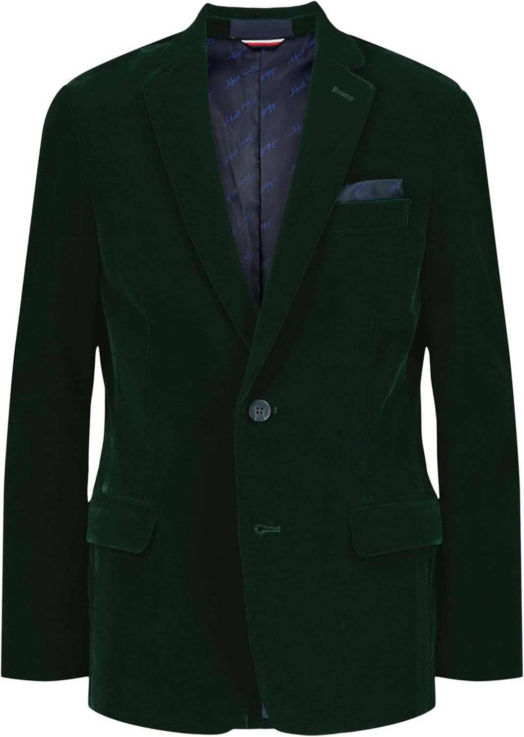 Пиджак-блейзер Tommy Hilfiger для мальчиков, застежка на пуговицы, отложной воротник и карманы с клапанами спереди, Green Velvet
Пиджак-блейзер Tommy Hilfiger для мальчиков, застежка на пуговицы, отложной воротник и карманы с клапанами спереди, Green Velvet