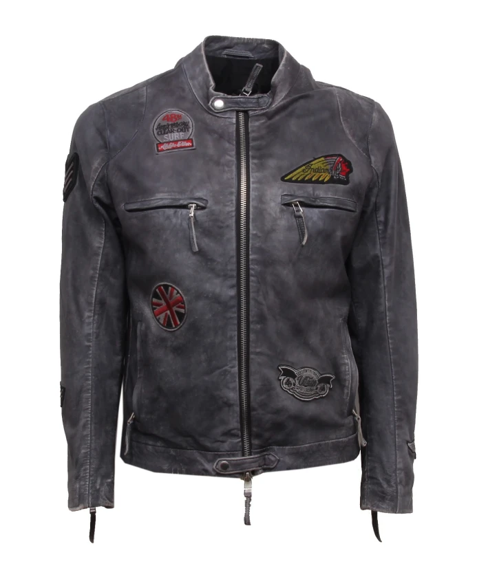 Серая кожаная куртка Moreno+Patch Enzym The Jack Leathers, серый
Серая кожаная куртка Moreno+Patch Enzym The Jack Leathers, серый