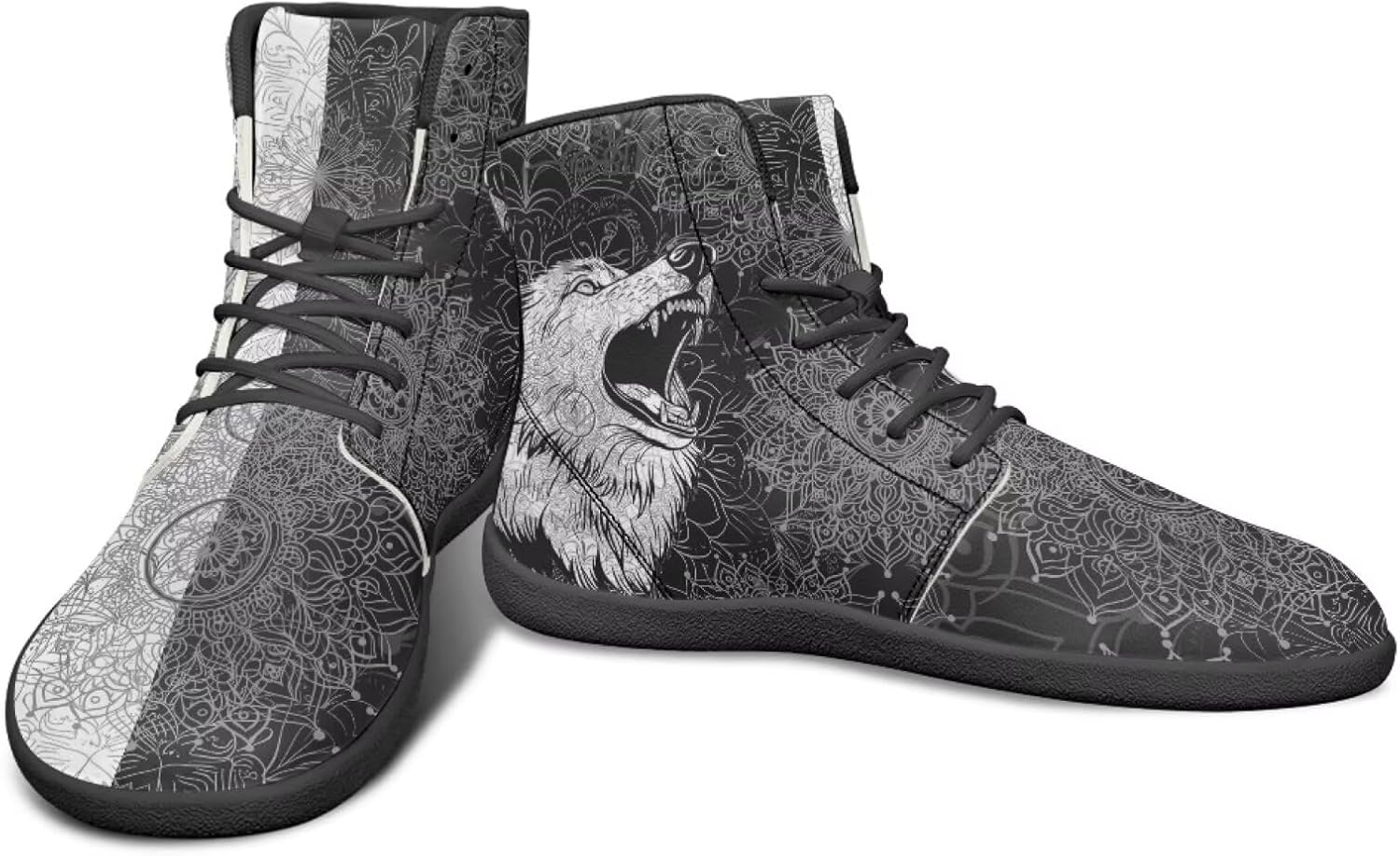 Высокие черно-белые кроссовки с мандальным узором с изображением животных для мужчин, с широкой колодкой, минималистичный дизайн без каблука Watdotory
Высокие черно-белые кроссовки с мандальным узором с изображением животных для мужчин, с широкой колодкой, минималистичный дизайн без каблука Watdotory