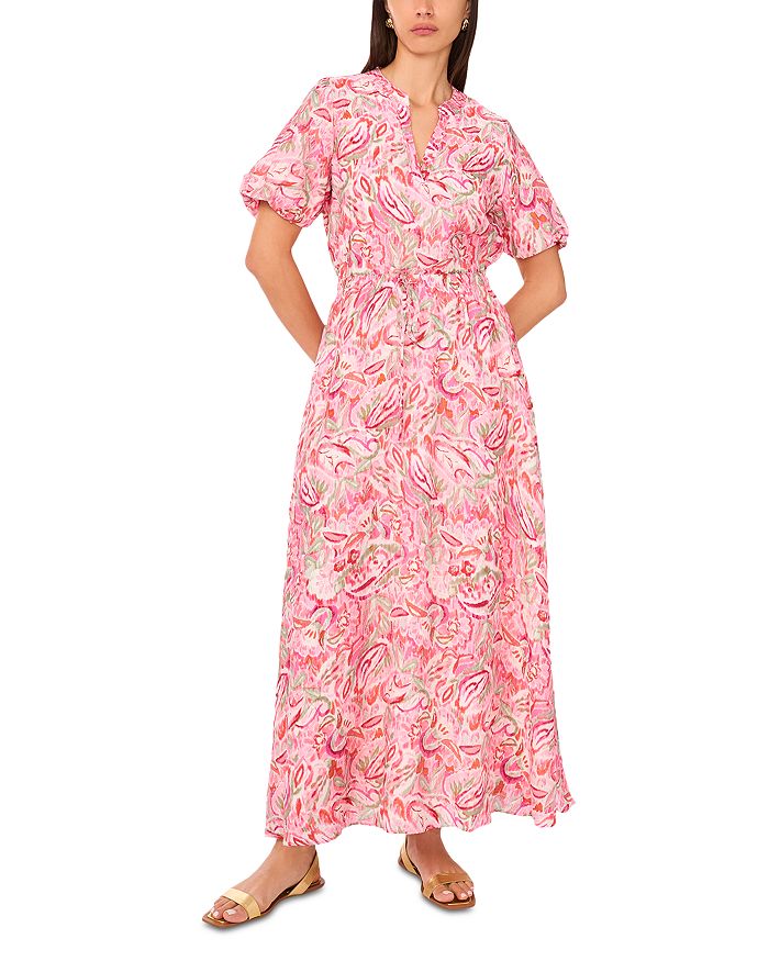 Платье с разрезом на шее и пышными рукавами с принтом VINCE CAMUTO, розовый
Платье с разрезом на шее и пышными рукавами с принтом VINCE CAMUTO, розовый