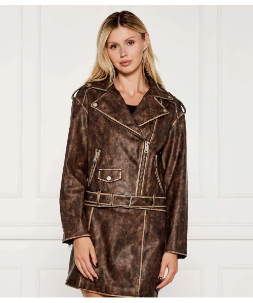 Кожаная куртка Шарлин Oversize fit Guess Jeans, коричневый
Кожаная куртка Шарлин Oversize fit Guess Jeans, коричневый