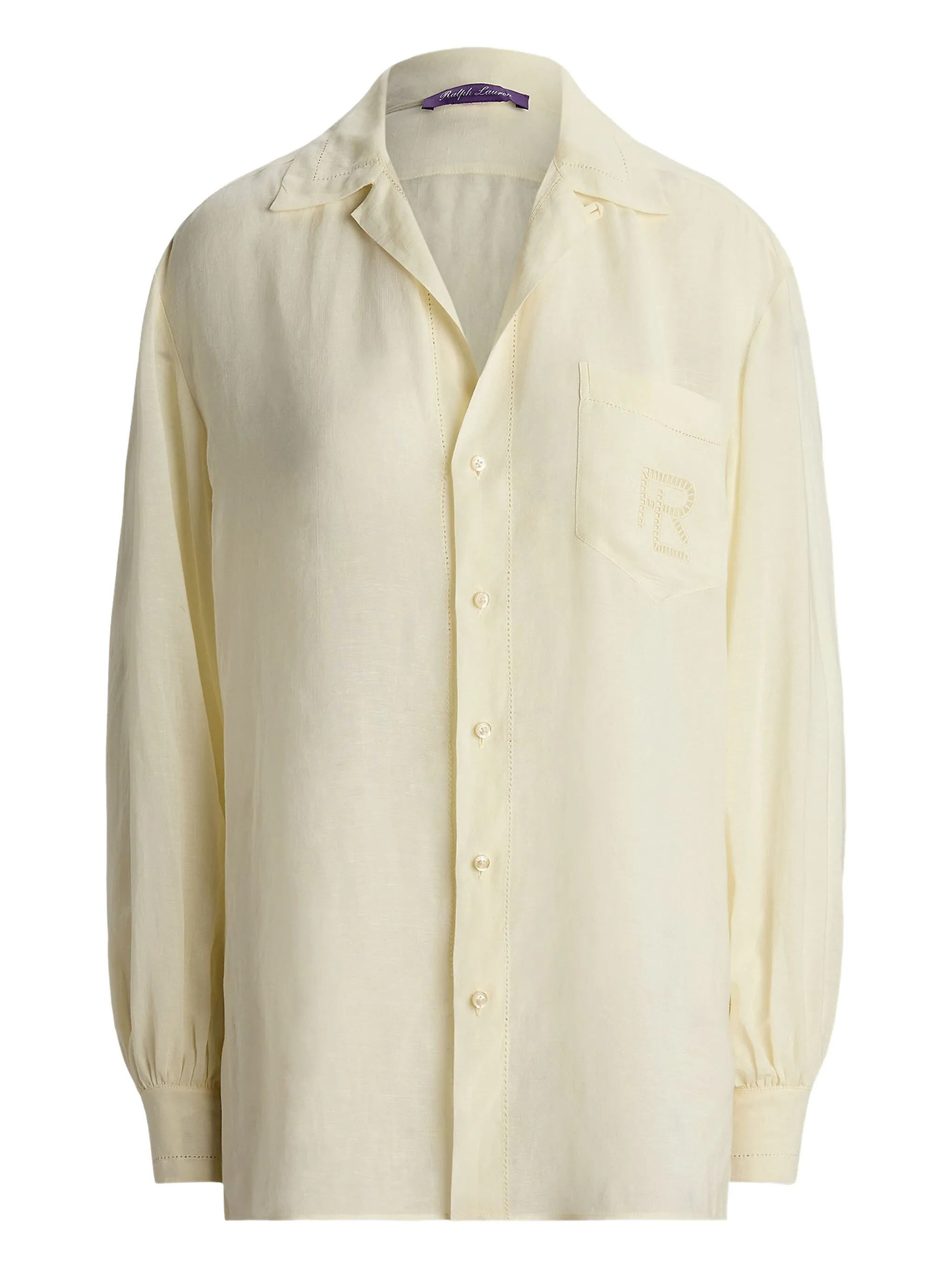 Рубашка с вышитым логотипом Ralph Lauren Collection, кремовый
Рубашка с вышитым логотипом Ralph Lauren Collection, кремовый