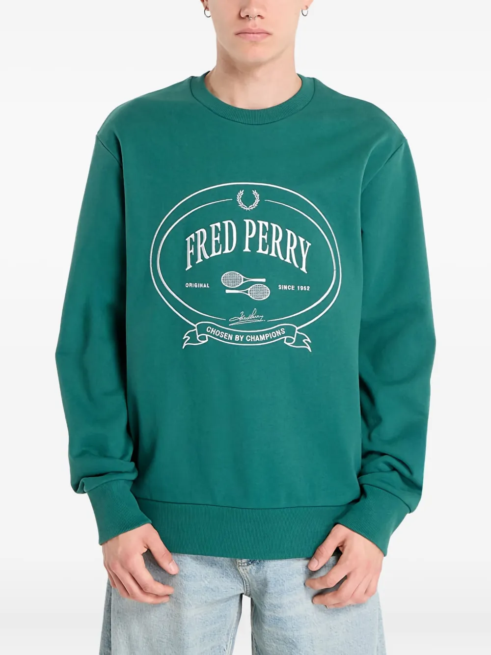 Свитшот с графическим принтом и круглым вырезом Fred Perry, зеленый
Свитшот с графическим принтом и круглым вырезом Fred Perry, зеленый