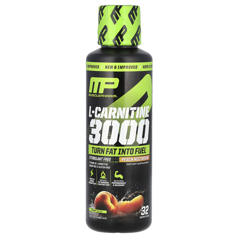 MusclePharm, L-карнитин 3000, персиковый нектарин, 3000 мг, 480 мл (16 жидк. Унций)
MusclePharm, L-карнитин 3000, персиковый нектарин, 3000 мг, 480 мл (16 жидк. Унций)