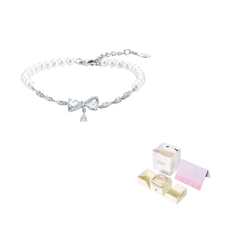 Женский браслет из стерлингового серебра 925 пробы Disney, Sweetheart Princess Knot Bracelet
Женский браслет из стерлингового серебра 925 пробы Disney, Sweetheart Princess Knot Bracelet