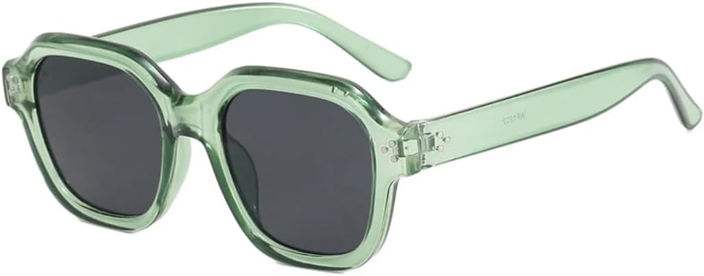 Солнцезащитные очки с защитой UV400 | Оправа с заклепками, линзы конфетного цвета | Для женщин и мужчин, для занятий спортом на открытом воздухе и вождения DSVIGF, Green Gray
Солнцезащитные очки с защитой UV400 | Оправа с заклепками, линзы конфетного цвета | Для женщин и мужчин, для занятий спортом на открытом воздухе и вождения DSVIGF, Green Gray