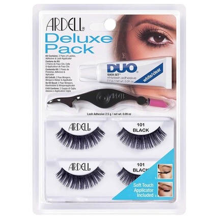Набор ресниц ARDELL Deluxe из натуральных волос с двойным клеем для ресниц и удобным аппликатором для наклеивания искусственных ресниц — стиль 101 — 2,5 г
Набор ресниц ARDELL Deluxe из натуральных волос с двойным клеем для ресниц и удобным аппликатором для наклеивания искусственных ресниц — стиль 101 — 2,5 г