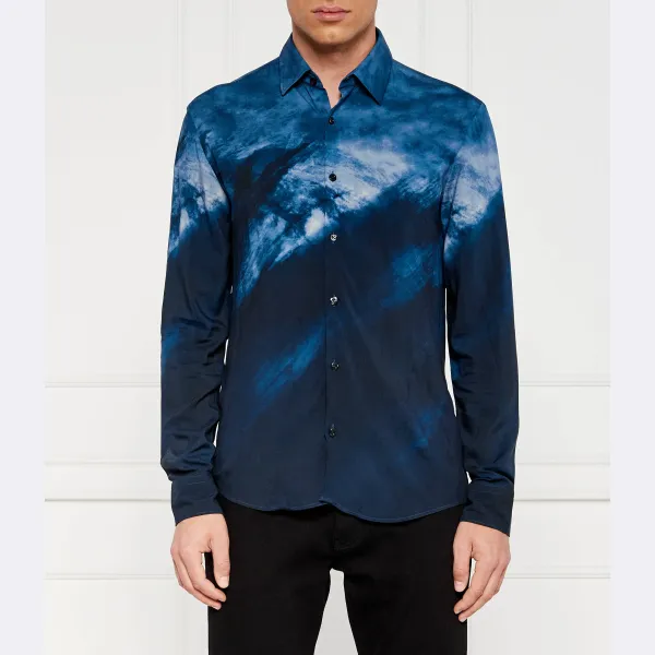 Эргономичная рубашка приталенного кроя Hugo, синий
Эргономичная рубашка приталенного кроя Hugo, синий