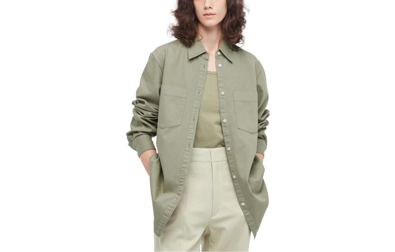 Рубашка женская Uniqlo, зеленый
Рубашка женская Uniqlo, зеленый