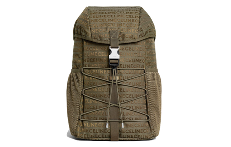 CELINE Средний мужской рюкзак из жаккардовой ткани цвета хаки
CELINE Средний мужской рюкзак из жаккардовой ткани цвета хаки