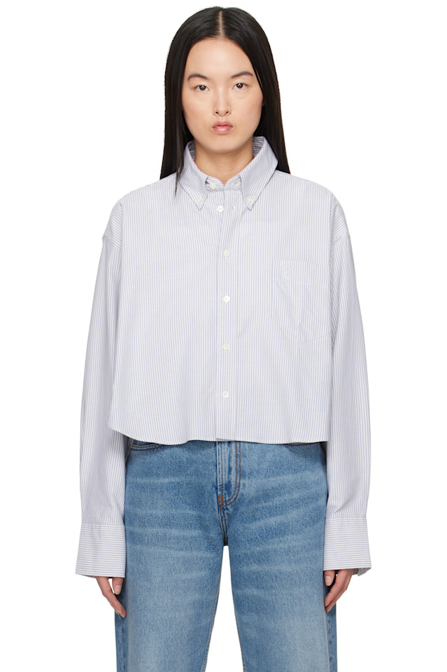 Хлопковая укороченная оверсайз рубашка Ami Paris, мультиколор
Хлопковая укороченная оверсайз рубашка Ami Paris, мультиколор