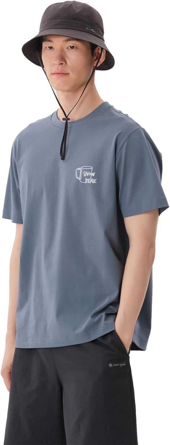 Мужская футболка с коротким рукавом Snow Peak GS-S25MMFTS78, с коротким рукавом, мужская, голубой
Мужская футболка с коротким рукавом Snow Peak GS-S25MMFTS78, с коротким рукавом, мужская, голубой