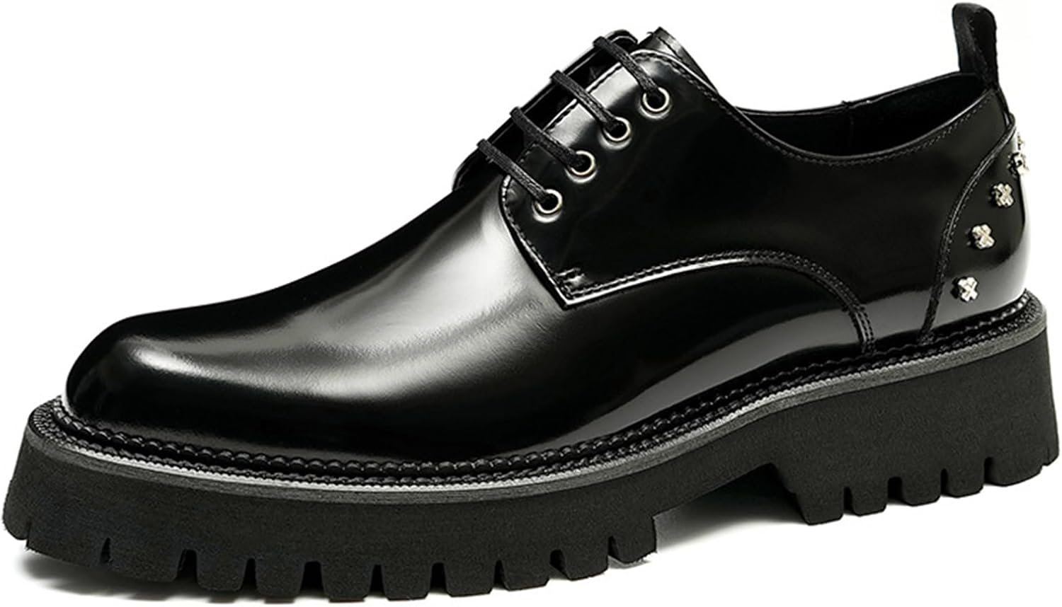 Мужские кожаные туфли Rivets, туфли с круглой шнуровкой для дерби, рабочая обувь Fashion Heighten для официальной свадьбы Hlasmspe, черный
Мужские кожаные туфли Rivets, туфли с круглой шнуровкой для дерби, рабочая обувь Fashion Heighten для официальной свадьбы Hlasmspe, черный