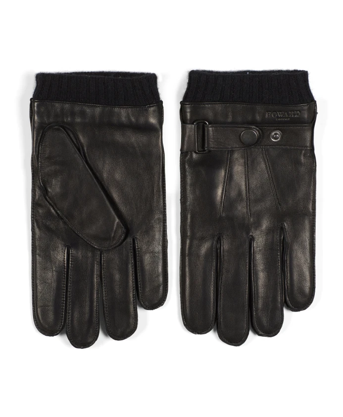 Высококачественные кожаные перчатки Howard London, черный 
Высококачественные кожаные перчатки Howard London, черный