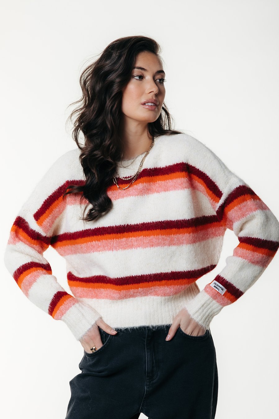 Джемпер Colourful Rebel OLIVIA STRIPE CREW NECK SWEATER, Multi Coloured/Multi-Coloured
Джемпер Colourful Rebel OLIVIA STRIPE CREW NECK SWEATER, Multi Coloured/Multi-Coloured