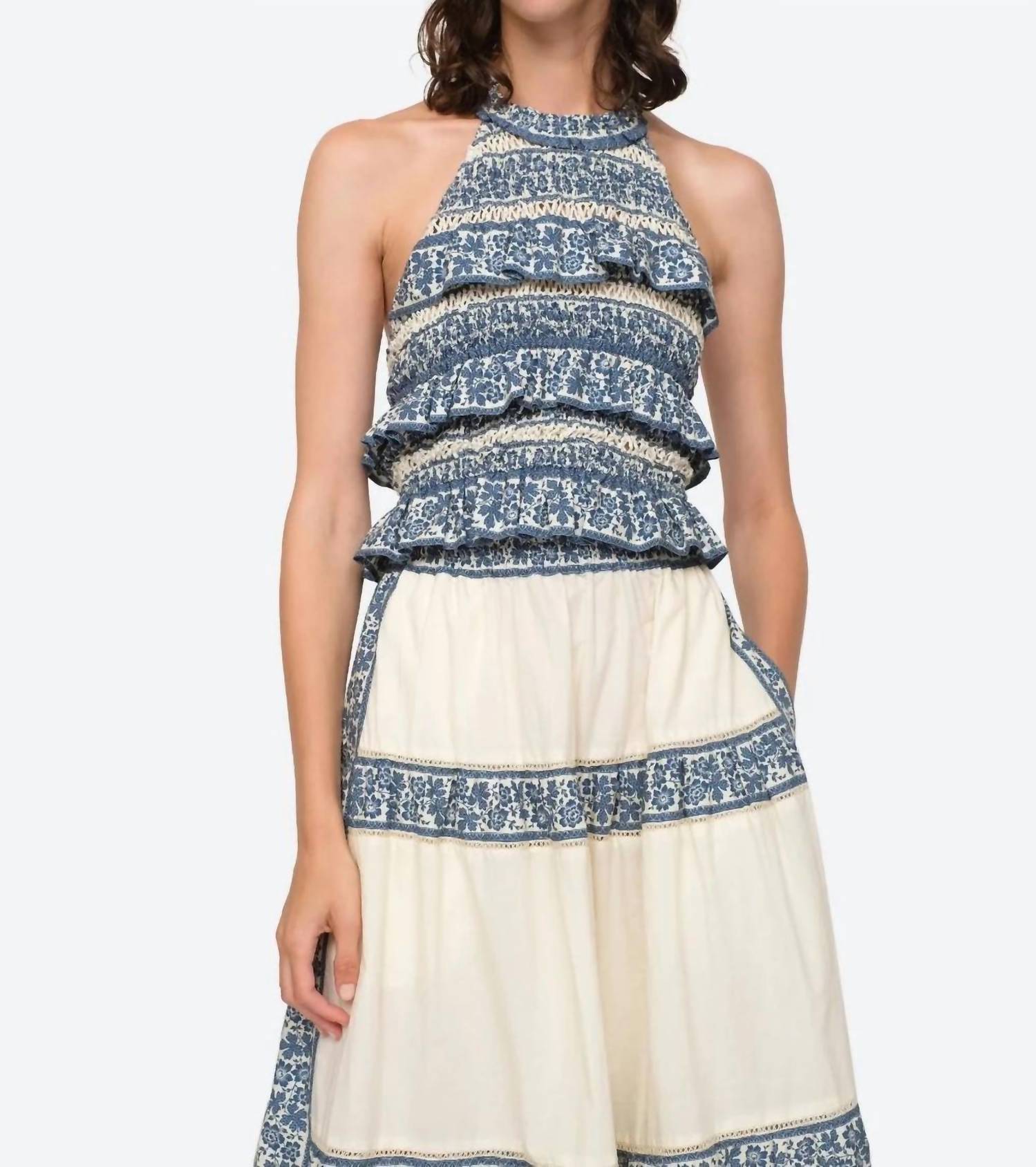 Топ с принтом Arlo и вырезом халтер в цвете Multi SEA
Топ с принтом Arlo и вырезом халтер в цвете Multi SEA