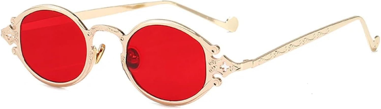 Круглые женские солнцезащитные очки в стиле стимпанк, мужские классические маленькие овальные женские винтажные очки в стиле панк с защитой от УФ-излучения UV400 VFDHN, C5-gold-red
Круглые женские солнцезащитные очки в стиле стимпанк, мужские классические маленькие овальные женские винтажные очки в стиле панк с защитой от УФ-излучения UV400 VFDHN, C5-gold-red