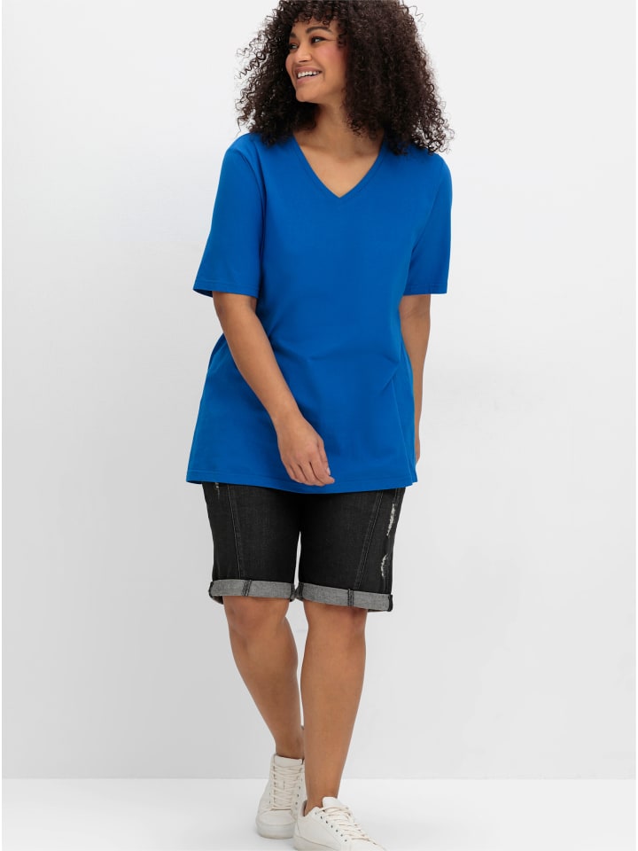 Футболка sheego, кобальтовый синий
Футболка sheego, кобальтовый синий