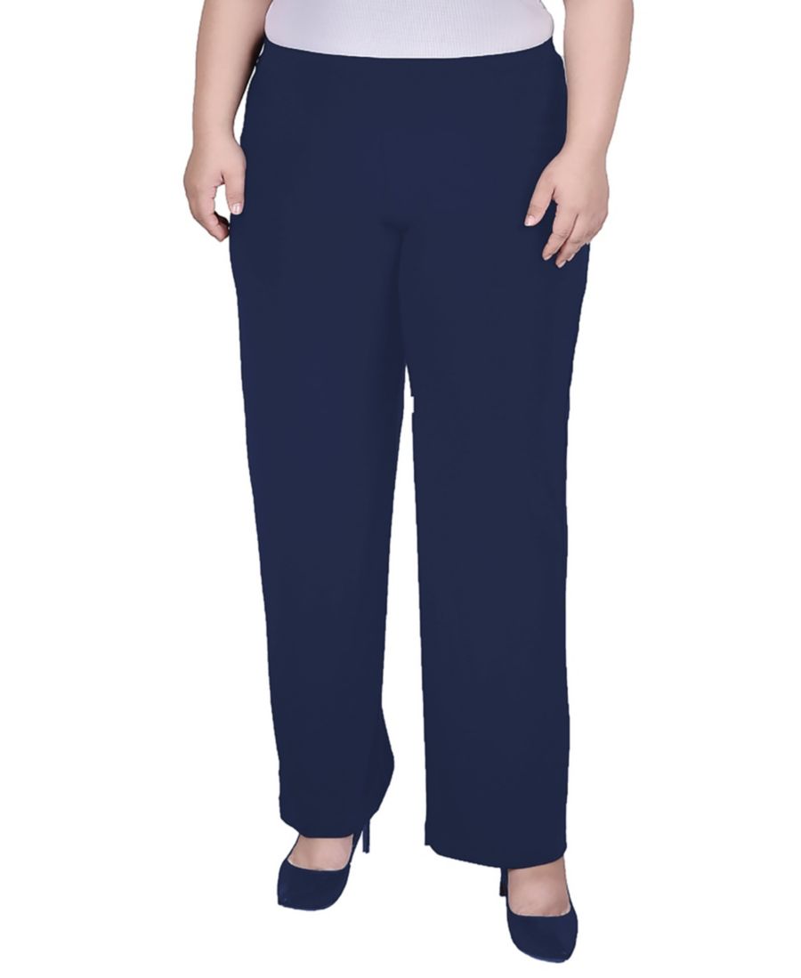 Брюки прямого кроя больших размеров на резинке NY Collection, Navy
Брюки прямого кроя больших размеров на резинке NY Collection, Navy
