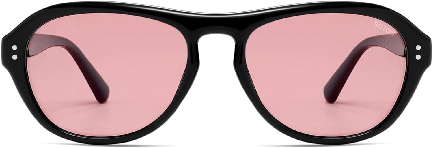 Солнцезащитные очки-авиаторы SOJOS в стиле ретро с поляризацией для женщин и мужчин, модные в стиле 80-х и 90-х, защита от ультрафиолета UV400, модель SJ2648, Black/Light Pink Tint
Солнцезащитные очки-авиаторы SOJOS в стиле ретро с поляризацией для женщин и мужчин, модные в стиле 80-х и 90-х, защита от ультрафиолета UV400, модель SJ2648, Black/Light Pink Tint