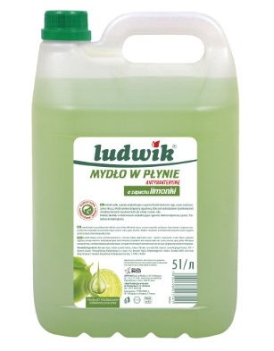 Ludwik, Антибактериальное жидкое мыло, Лайм, 5л
Ludwik, Антибактериальное жидкое мыло, Лайм, 5л