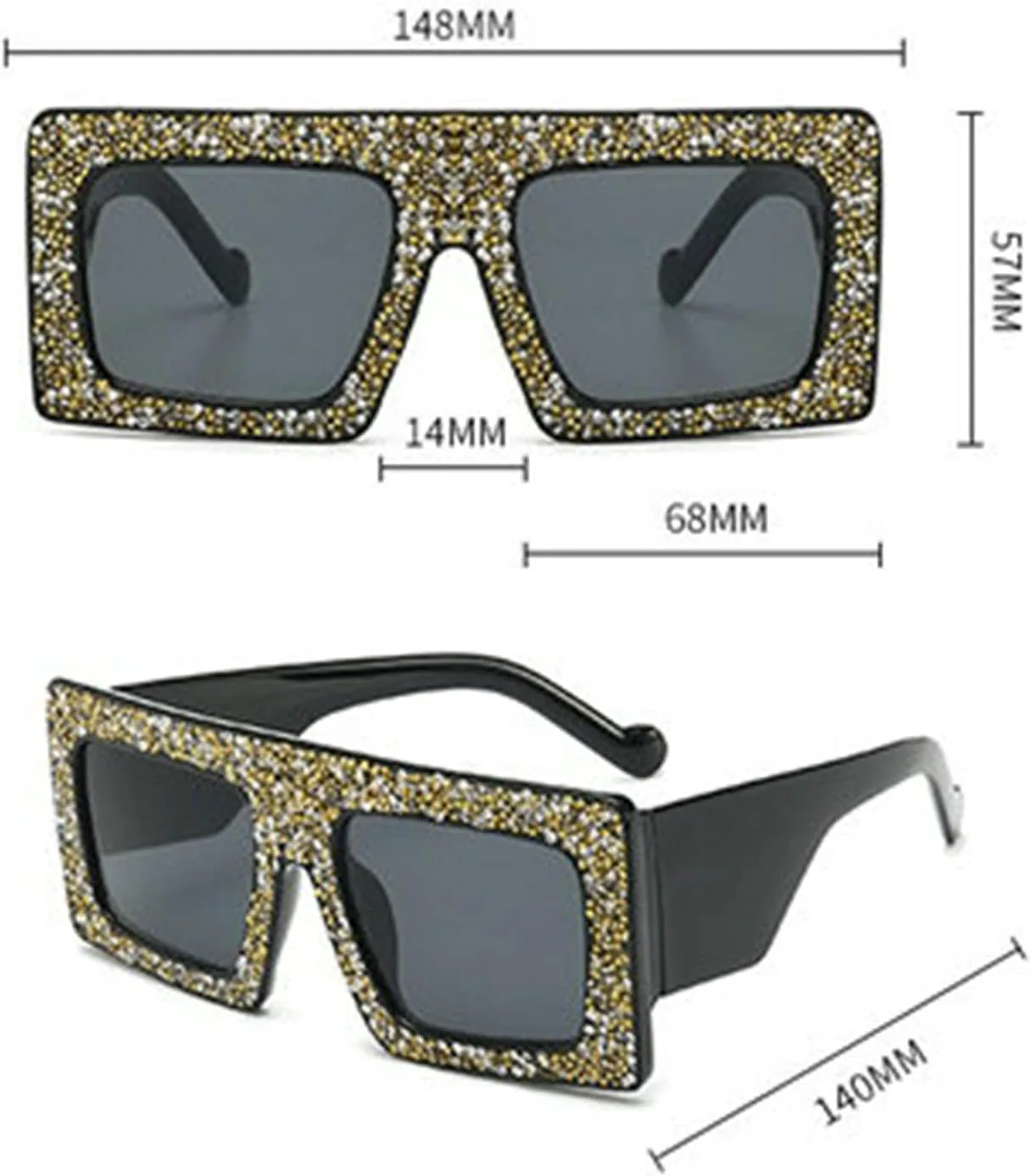 willochra Модные блестящие цельные солнцезащитные очки с крупными стразами для женщин, роскошные солнцезащитные очки с бриллиантами, защищающие от УФ-излучения, Blue
willochra Модные блестящие цельные солнцезащитные очки с крупными стразами для женщин, роскошные солнцезащитные очки с бриллиантами, защищающие от УФ-излучения, Blue