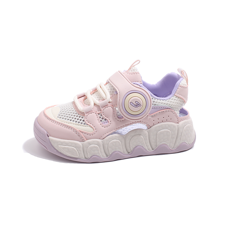 Дышащие, нескользящие и износостойкие низкие детские кроссовки для повседневной носки SHIBU, розовый 
Дышащие, нескользящие и износостойкие низкие детские кроссовки для повседневной носки SHIBU, розовый