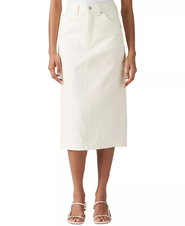 Женская джинсовая юбка с высокой талией и разрезом сзади из хлопка Levi's, белый
Женская джинсовая юбка с высокой талией и разрезом сзади из хлопка Levi's, белый