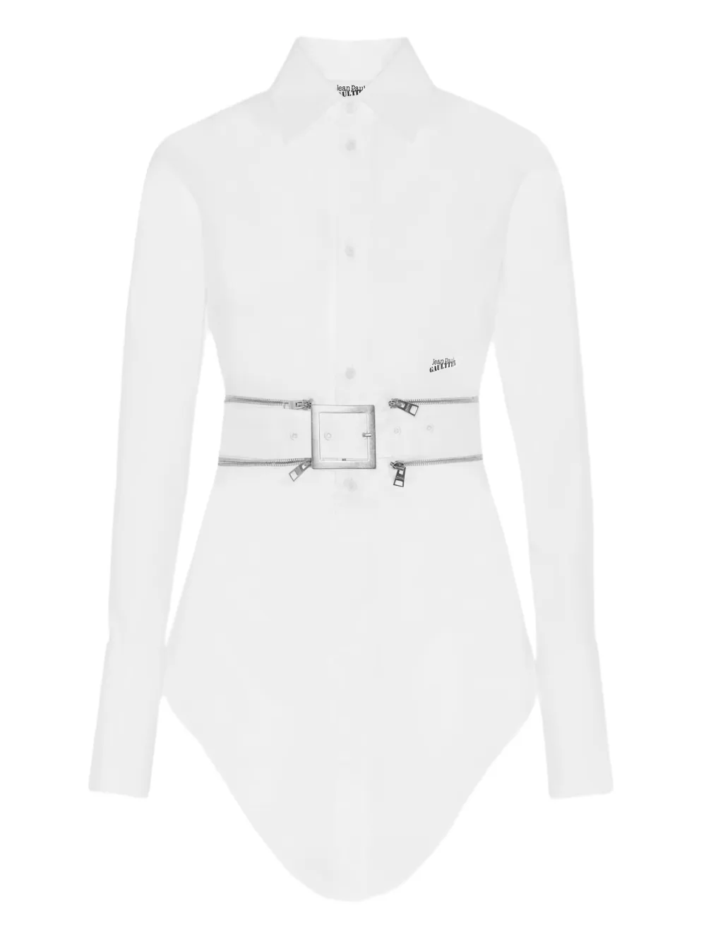 Рубашка с поясом Jean Paul Gaultier, белый
Рубашка с поясом Jean Paul Gaultier, белый