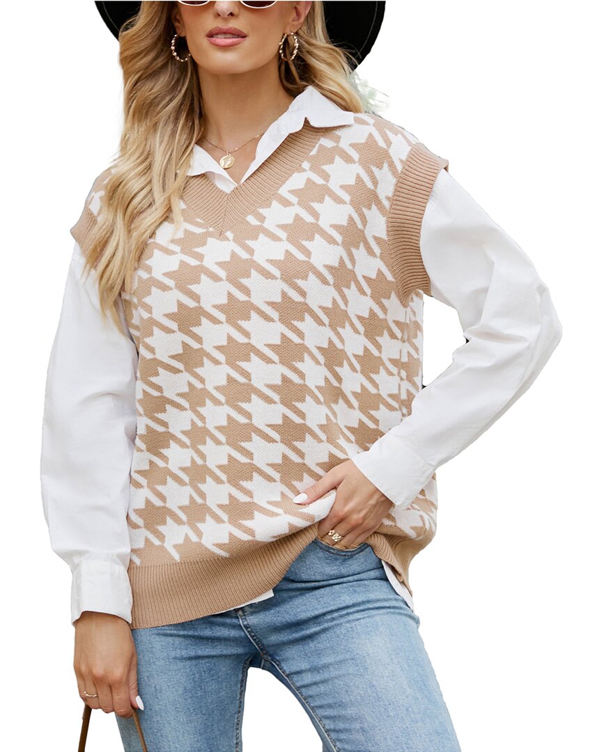 Свитер с V-образным вырезом от Cercei Studio, коричневый
Свитер с V-образным вырезом от Cercei Studio, коричневый