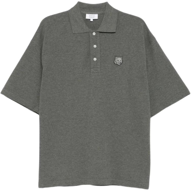 Поло с логотипом Fox Head от Maison Kitsuné Maison Kitsune, серый
Поло с логотипом Fox Head от Maison Kitsuné Maison Kitsune, серый