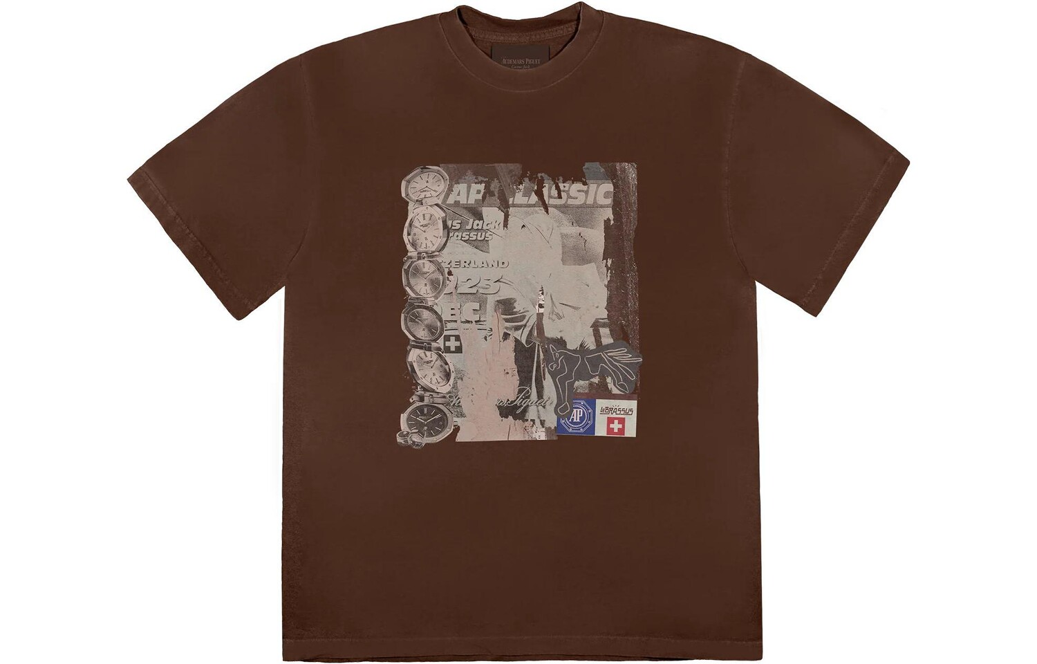 Футболка ко-бренда AUDEMARS PIGUET, унисекс, коричневая Travis Scott, коричневый
Футболка ко-бренда AUDEMARS PIGUET, унисекс, коричневая Travis Scott, коричневый