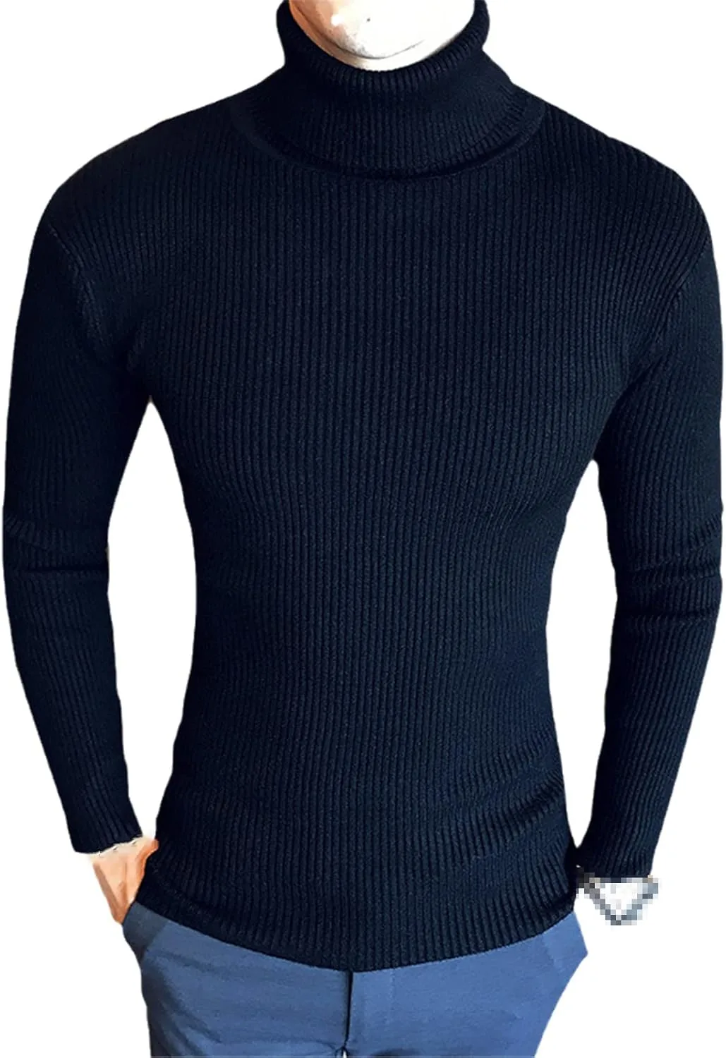 Мужской свитер водолазка HOURVNEI осенне-зимний slim fit черный вязаный
Мужской свитер водолазка HOURVNEI осенне-зимний slim fit черный вязаный