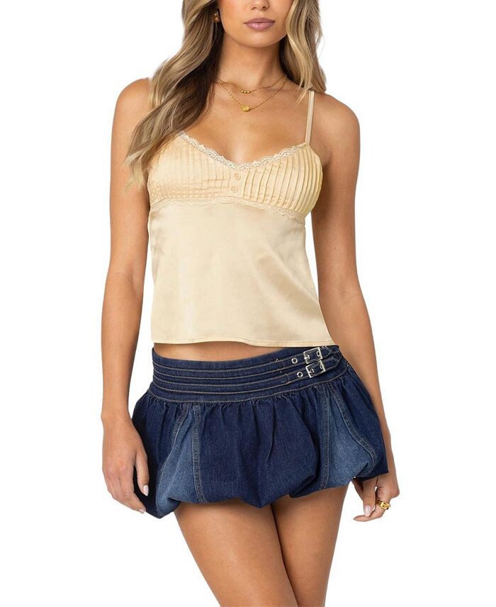 Атласная майка Edikted Blanca с кружевной отделкой, желтый
Атласная майка Edikted Blanca с кружевной отделкой, желтый