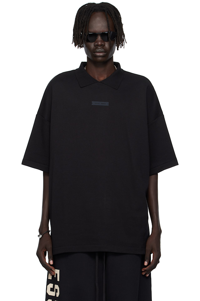 Fear Of God Essentials Черная поло-рубашка с коротким рукавом в стиле 90-х
Fear Of God Essentials Черная поло-рубашка с коротким рукавом в стиле 90-х