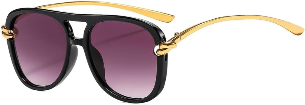 Ретро-солнцезащитные очки в стиле стимпанк с двойной перемычкой, роскошная металлическая оправа с градиентным переходом, унисекс, защита от УФ-излучения UV400 UATXTAU, Black Purple
Ретро-солнцезащитные очки в стиле стимпанк с двойной перемычкой, роскошная металлическая оправа с градиентным переходом, унисекс, защита от УФ-излучения UV400 UATXTAU, Black Purple