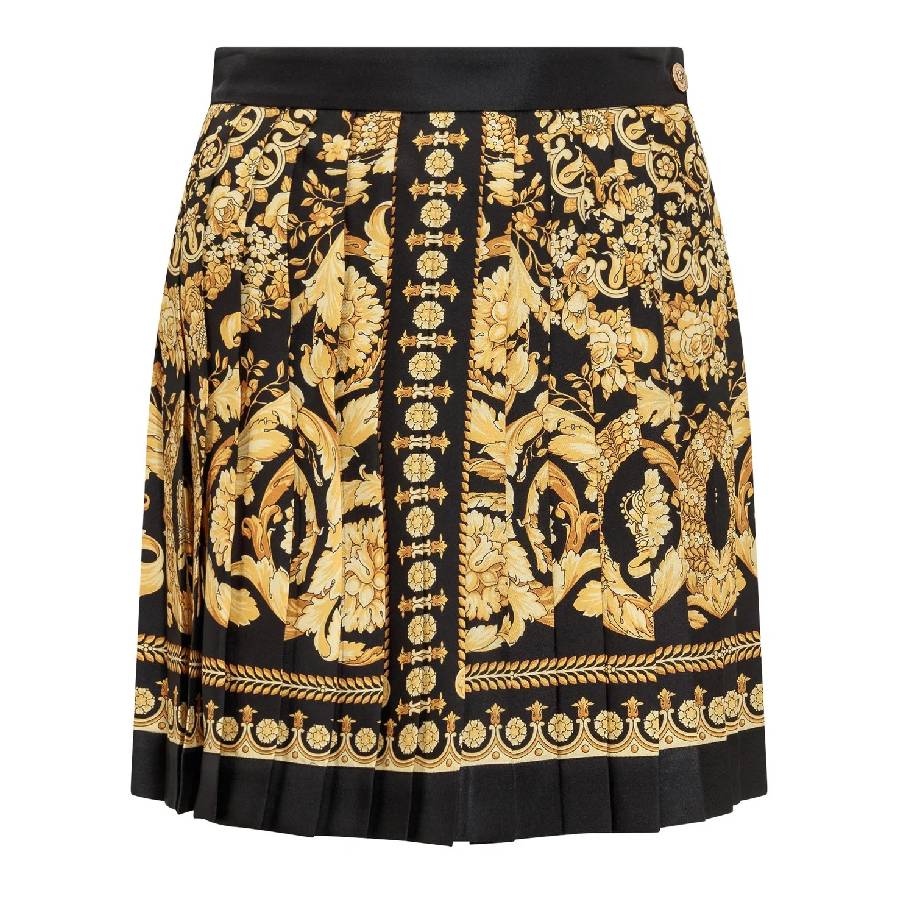 Шелковая юбка в стиле барокко от Versace, черный/золотой
Шелковая юбка в стиле барокко от Versace, черный/золотой