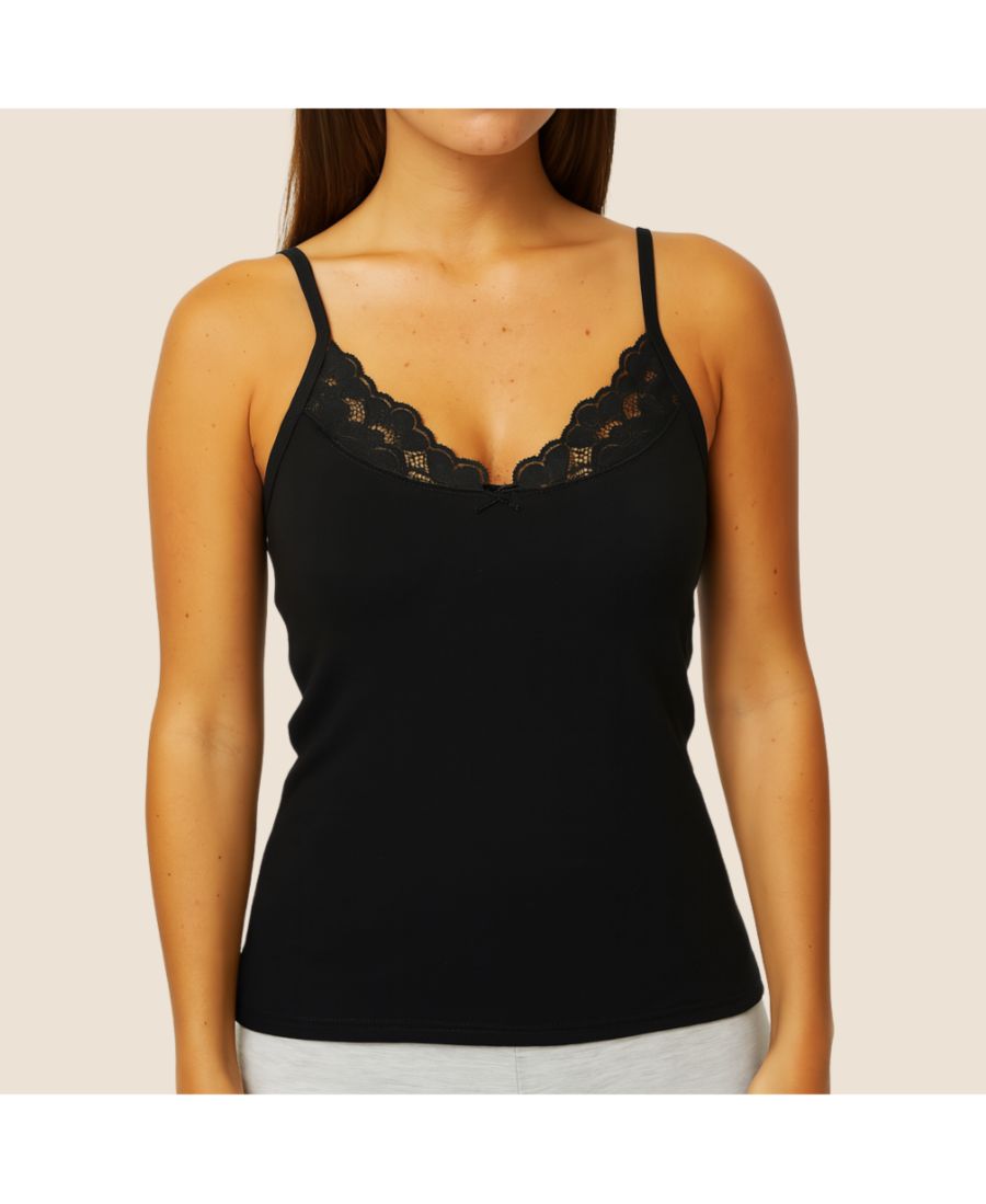 Женская хлопковая майка Luna Lace Meadow, Black
Женская хлопковая майка Luna Lace Meadow, Black