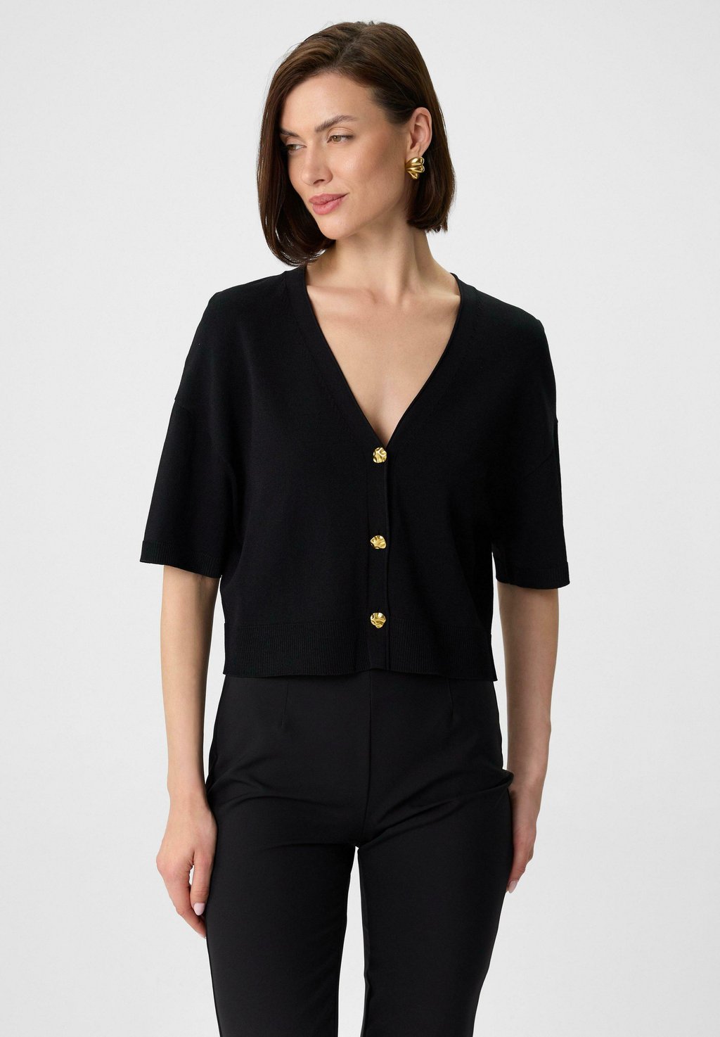 Кардиган KURZÄRMELIGER comma, черный
Кардиган KURZÄRMELIGER comma, черный